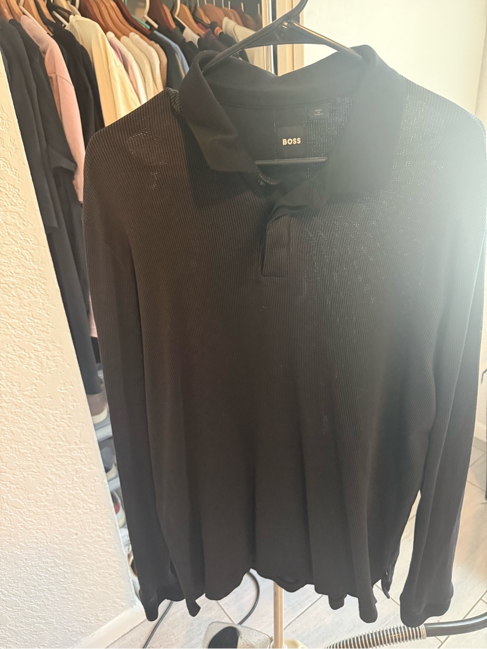 Boss long sleeve polo.